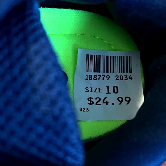 Airwalk Gusto XT II Kids Blue Athletic Hook and Loop Shoes Size 10 NWB - Picture 7 of 15